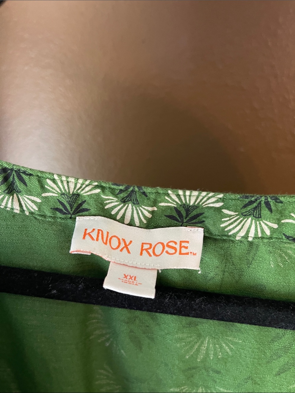 Knox Rose Shirt Green Floral Top size XXL - Picture 3 of 5